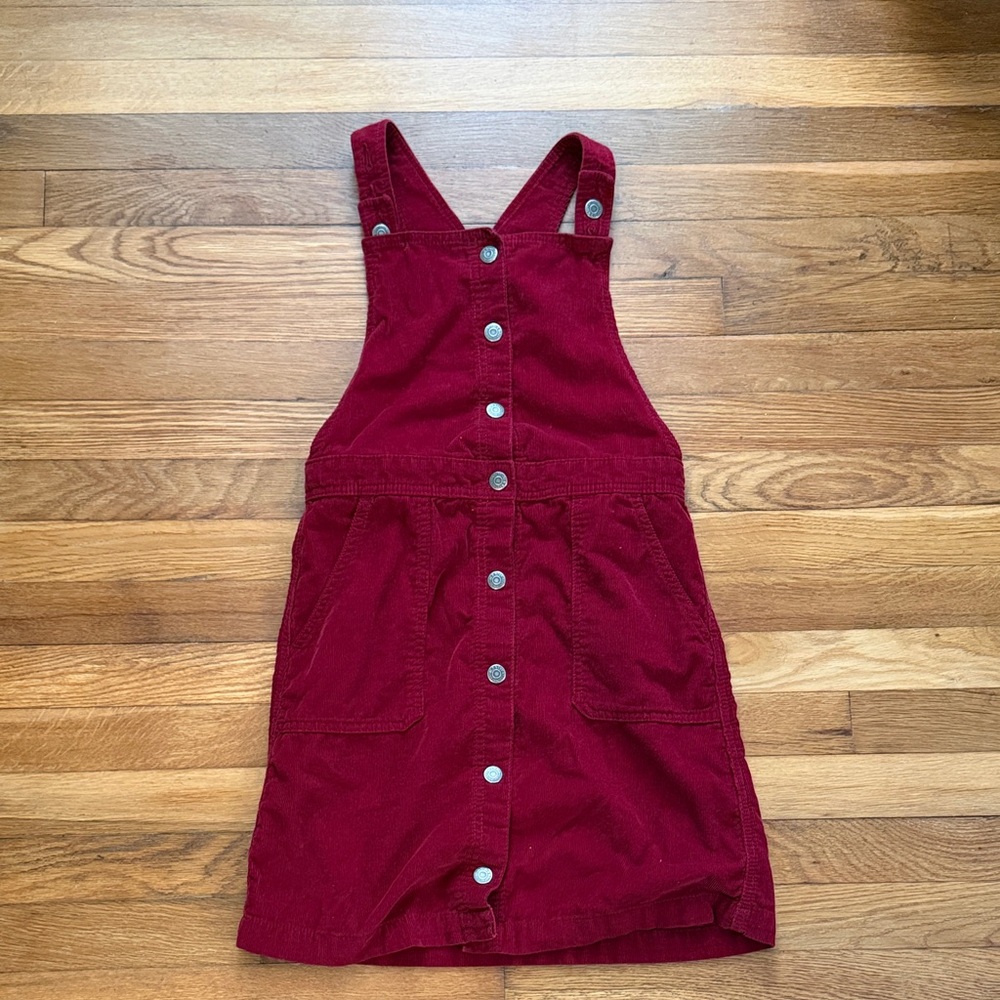 Old Navy Red Button-Front Kids Dress